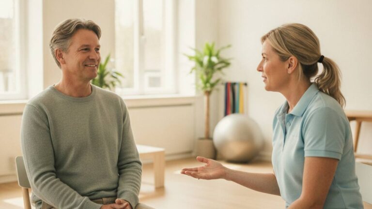 Herstellend slachtoffer dat medische kosten na ongeval vergoed krijgt tijdens fysiotherapie