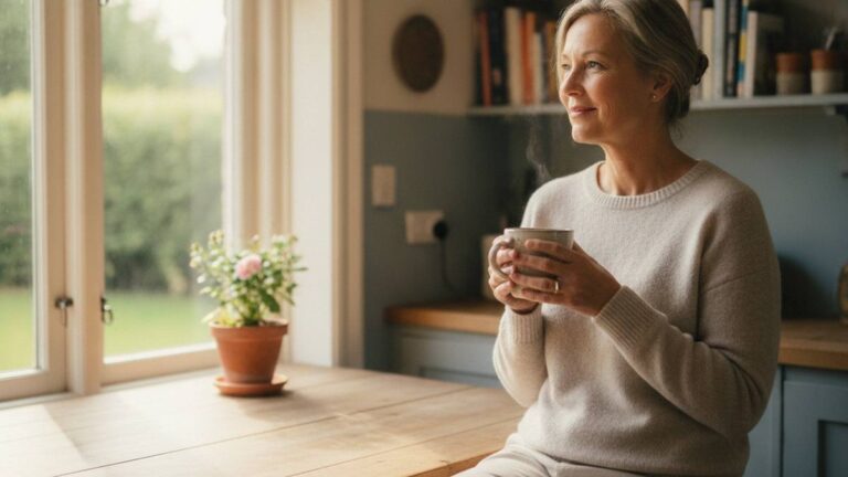 Recovered victim relaxes at home after calculating and settling her personal injury claim