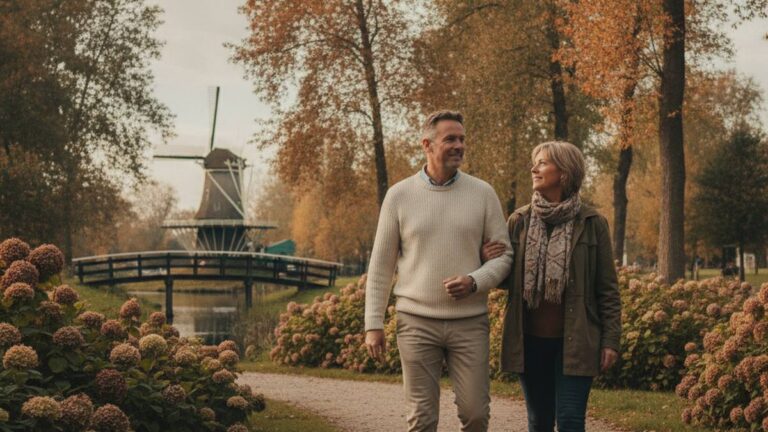 Herstelde man met bovenbeenletsel en blijvend letsel loopt weer ontspannen buiten