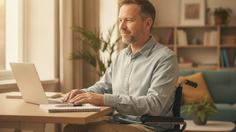 Man met een dwarslaesie en verlies van arbeidsvermogen weer aan het werk in aangepast werk
