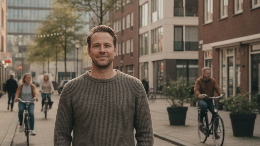 Geruststelde man buiten na hulp van een letselschade advocaat in Eindhoven